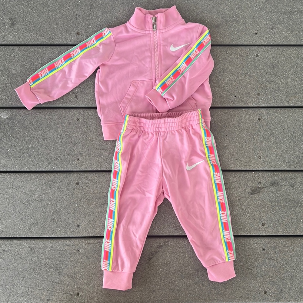 Nike 2 piece infant girl track suit